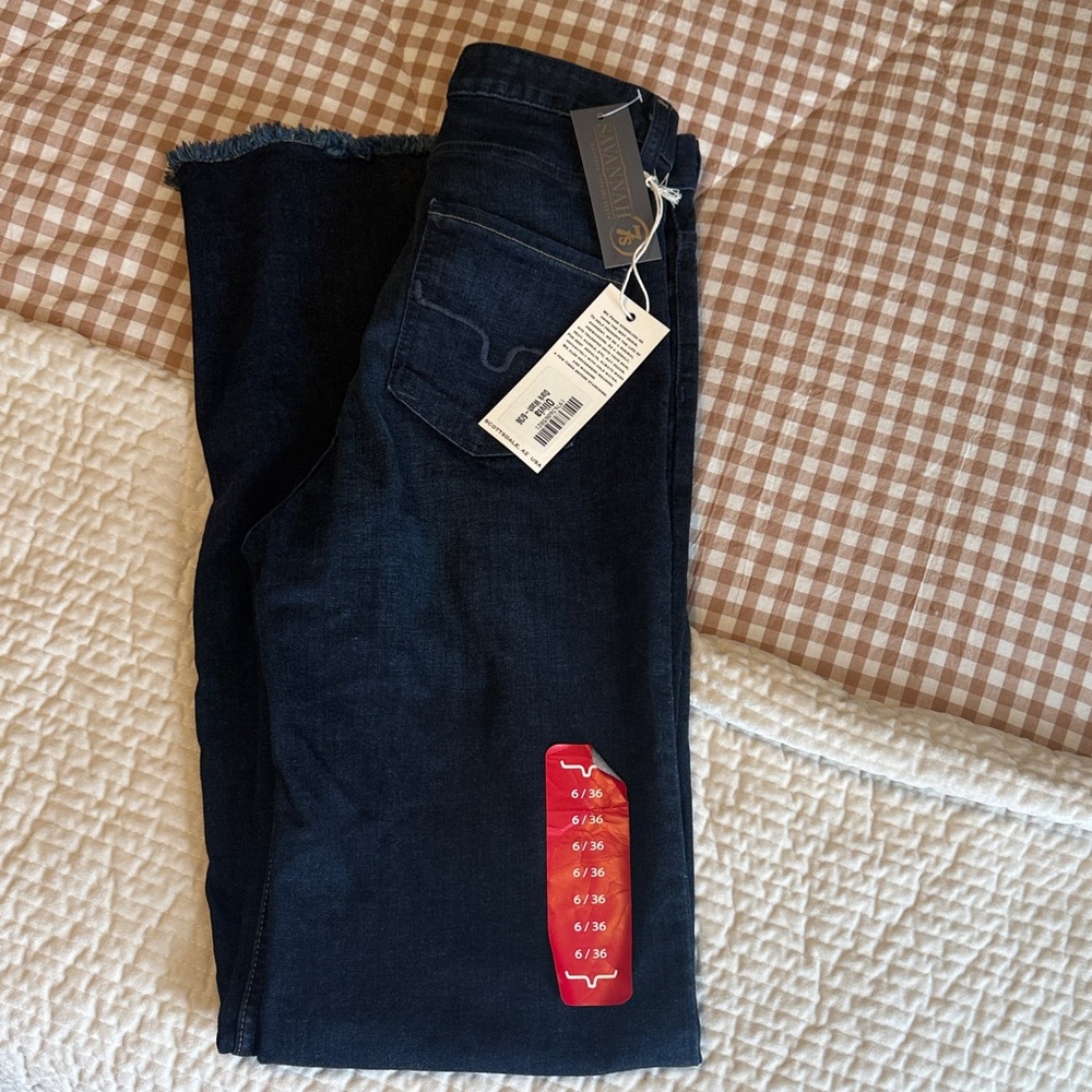 Kimes Ranch Dark Olivia Wide Leg Jeans
